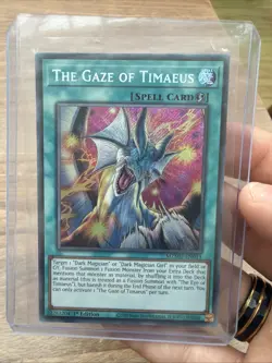 THE GAZE OF TIMAEUS MZMU-EN013 SECRET RARE 1st EDITION YUGIOH *NEW & MINT* - Image 1