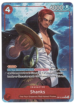Shanks (Alt Art) OP12-008 Legacy of the Master One Piece ENGLISH - Image 1