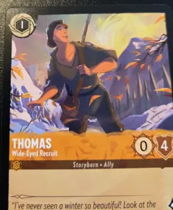 Thomas - Wide-Eyed Recruit 1/204 Common Winterspell Disney Lorcana TCG - Image 2