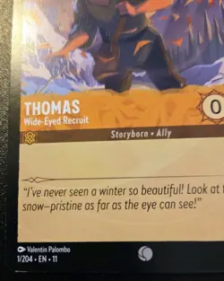 Thomas - Wide-Eyed Recruit 1/204 Common Winterspell Disney Lorcana TCG - Image 4