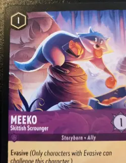 Meeko - Skittish Scrounger 46/204 Uncommon Winterspell Disney Lorcana TCG - Image 2