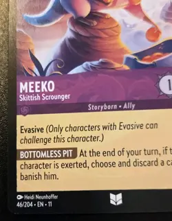Meeko - Skittish Scrounger 46/204 Uncommon Winterspell Disney Lorcana TCG - Image 4