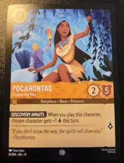 Pocahontas - Finding The Way 8/204 Common Winterspell Disney Lorcana TCG - Image 1