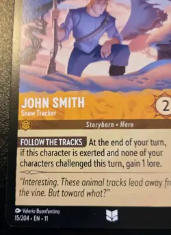 John Smith - Snow Tracker 15/204 Uncommon Winterspell Disney Lorcana TCG - Image 4