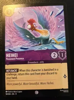 Heihei - Persistent Presence 58/204 Common Winterspell Disney Lorcana TCG - Image 1