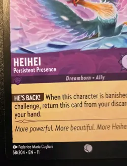 Heihei - Persistent Presence 58/204 Common Winterspell Disney Lorcana TCG - Image 4