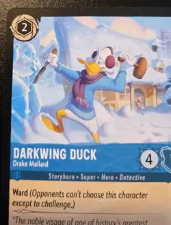 Darkwing Duck - Drake Mallard 145/204 Uncommon Winterspell Disney Lorcana TCG - Image 2