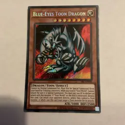 Yu-Gi-Oh Blue-Eyes Toon Dragon SRL-EN000 Secret Rare Card - Image 1