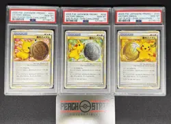 POKEMON PSA 10 GEM MINT PIKACHU 2009 VICTORY MEDAL GOLD SILVER BRONZE CARD SET - Image 1