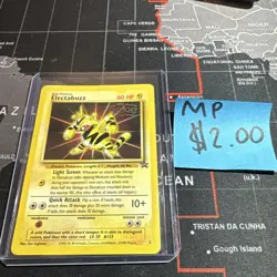 Pokemon Electabuzz #2 Warner Bros Movie Black Star Promo TCG Card - Image 1