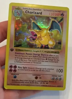 CUSTOM 1st Edition Shadowless Charizard Holo Card - Read* - Image 1
