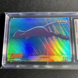 CGC 7 Topps Mewtwo Strikes Back: Legends #1 Mew RAINBOW FOIL Pokemon Card NM psa - Image 1