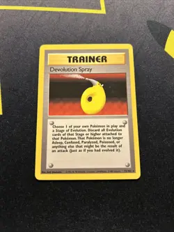 Devolution Spray 72/102 LP -Vintage Rare Pokemon Card- Base Set (7q) - Image 1