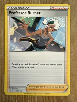 Professor Burnet - SWSH167 - Pokemon Promo Sword Shield Card NM - Image 1