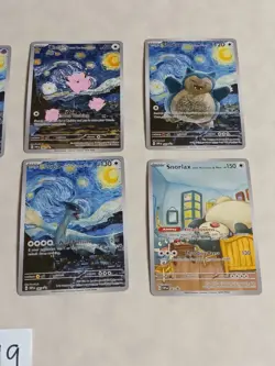 8 Pokemon x Van Gogh Black Star Promo ACG Art Card - read description - Image 3