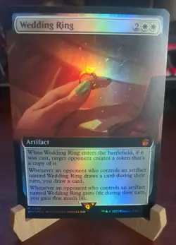 MTG: Wedding Ring EXTENDED ART FOIL, Universes Beyond: Doctor Who MYTHIC Card!! - Image 1