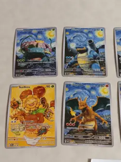 8 Pokemon x Van Gogh Black Star Promo ACG Art Card - READ DESCRIPTION - Image 2