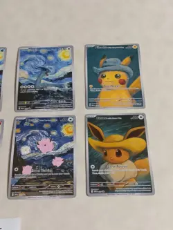 8 Pokemon x Van Gogh Black Star Promo ACG Art Card - READ DESCRIPTION - Image 3