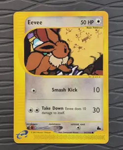Eevee 54/144 Skyridge Non Holo E-Reader Pokemon Card LP - Image 1