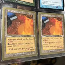 4x Magic the Gathering City of Traitors 1999 World Championship Decks Card - Image 1