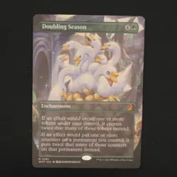 Doubling Season Anime Borderless MTG Wilds of Eldraine Mythic 81 NM - Image 1