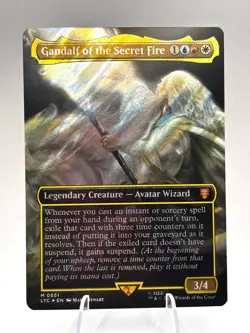 Gandalf of the Secret Fire (BORDERLESS SURGE FOIL) Lord of the Rings #551 - Image 1