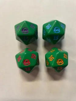 Magic The Gathering Spindown Dice Lot of 4 TMNT - Image 1