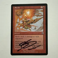 1x Signed Sizzle 1999 MTG Mercadian Masques LP FREE SHIPPING - Image 1