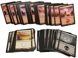 Champions of Kamigawa 148 Basic land lot - MTG, Played, Mountain, Plains, Swamp - Image 1