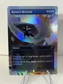 Katara's Reversal ** FOIL BORDERLESS ** Avatar: Eternal - NM MTG - Image 1