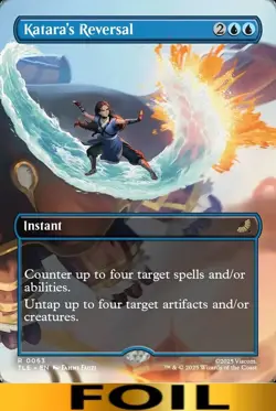 Katara's Reversal ** FOIL BORDERLESS ** Avatar: Eternal - NM MTG - Image 2