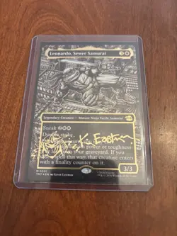 Magic: The Gathering Leonardo Sewer Samurai Autographed TMNT Signed Eastman - Image 1