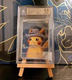 Pokemon Pikachu with Grey Felt Hat Van Gogh Promo BGS 9.5 GEM MINT - Image 1