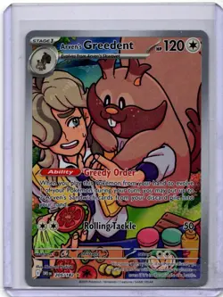 Pokemon Arven's Greedent 205/182 Illustration Rare Destined Rivals NM - Image 1