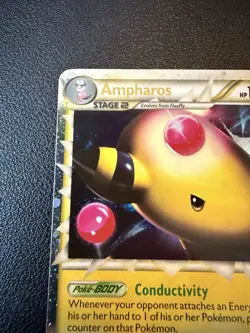 Pokemon Ampharos Prime 105/123 Heartgold & Soulsilver Holo Ultra Rare (LP+) - Image 3