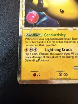 Pokemon Ampharos Prime 105/123 Heartgold & Soulsilver Holo Ultra Rare (LP+) - Image 5