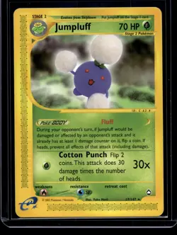 Jumpluff 2003 Pokemon Aquapolis Near Mint+ #17 - Image 1