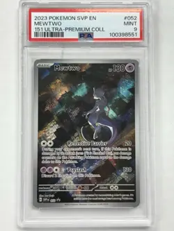 PSA 9 Mewtwo Black Star Promo #52 Pokemon 151 ENGLISH 2023 Scarlet & Violet - Image 1