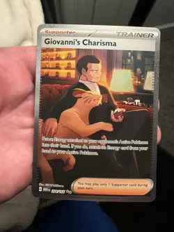 Giovanni's Charisma Special Illustration Rare 204/165 SV Pokemon 151 English - Image 1