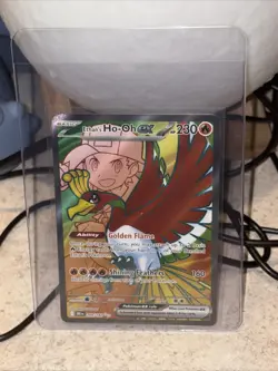 Pokemon TCG Ethan's Ho-Oh EX Ultra Rare Full Art Destined Rivals 209/182 - Image 1