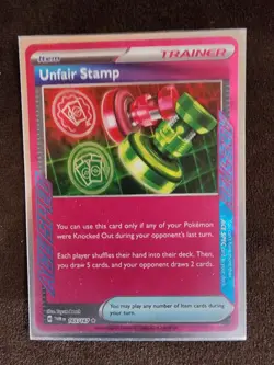 Unfair Stamp Pokemon 165/167 ACE SPEC Twilight Masquerade NM/M ☆ - Image 1