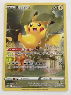 Pikachu GG30/GG70 - Crown Zenith Galarian Gallery - Full Art Holo - NM Pokemon - Image 1