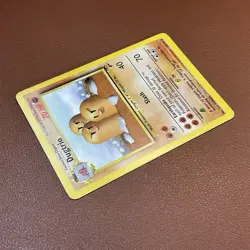 Dugtrio 19/102 Base Set Unlimited Non-holo Rare 1999 Pokemon Y2 Vintage - Image 3