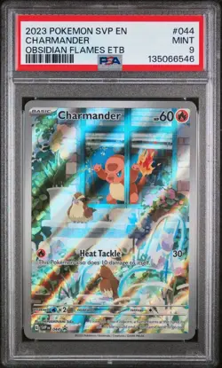 2023 POKEMON SVP EN-SV BLACK STAR PROMO #044 CHARMANDER PSA 9 - Image 1