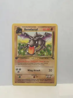 Pokemon TCG Aerodactyl 16/62 Rare Unlimited Fossil (ENGLISH) - Image 1