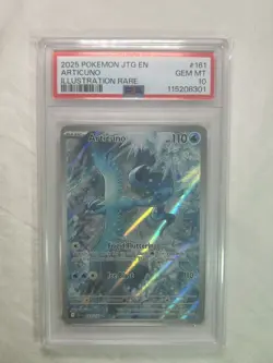 2025 POKEMON JTG EN-JOURNEY TOGETHER ILLUSTRATION RARE #161 ARTICUNO PSA 10 - Image 1