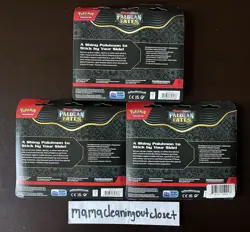 SEALED Lot of (3) Pokemon Paldean Fates Tech Sticker Collection Fidough Greavard - Image 2