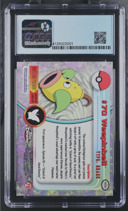 CGC 8.5 NM-MT Weepinbell - Pokemon Topps (2000) Chrome Series 1 - 70 Chrome - Image 2