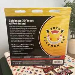 Pokemon Day 2026 Collection 30th Anniversary Box Pikachu Promo Factory Sealed - Image 2