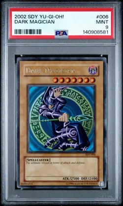 2002 Yu-Gi-Oh! Dark Magician Starter Deck: Yugi SDY Unlimited Ultra Rare PSA 9 - Image 1